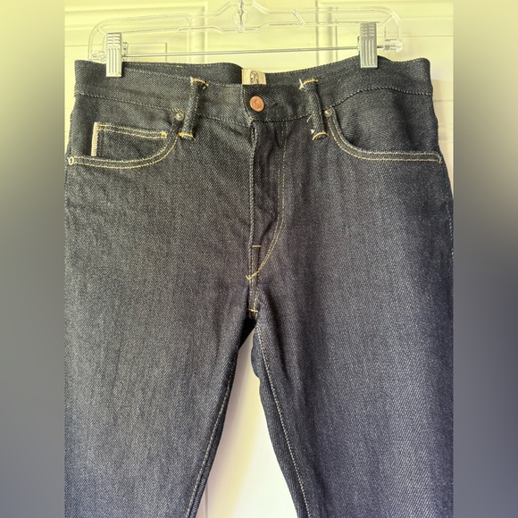 HIROSHI KATO The Pen Slim Indigo Raw Wash Denim Jeans Made in USA - Picture 1 of 8